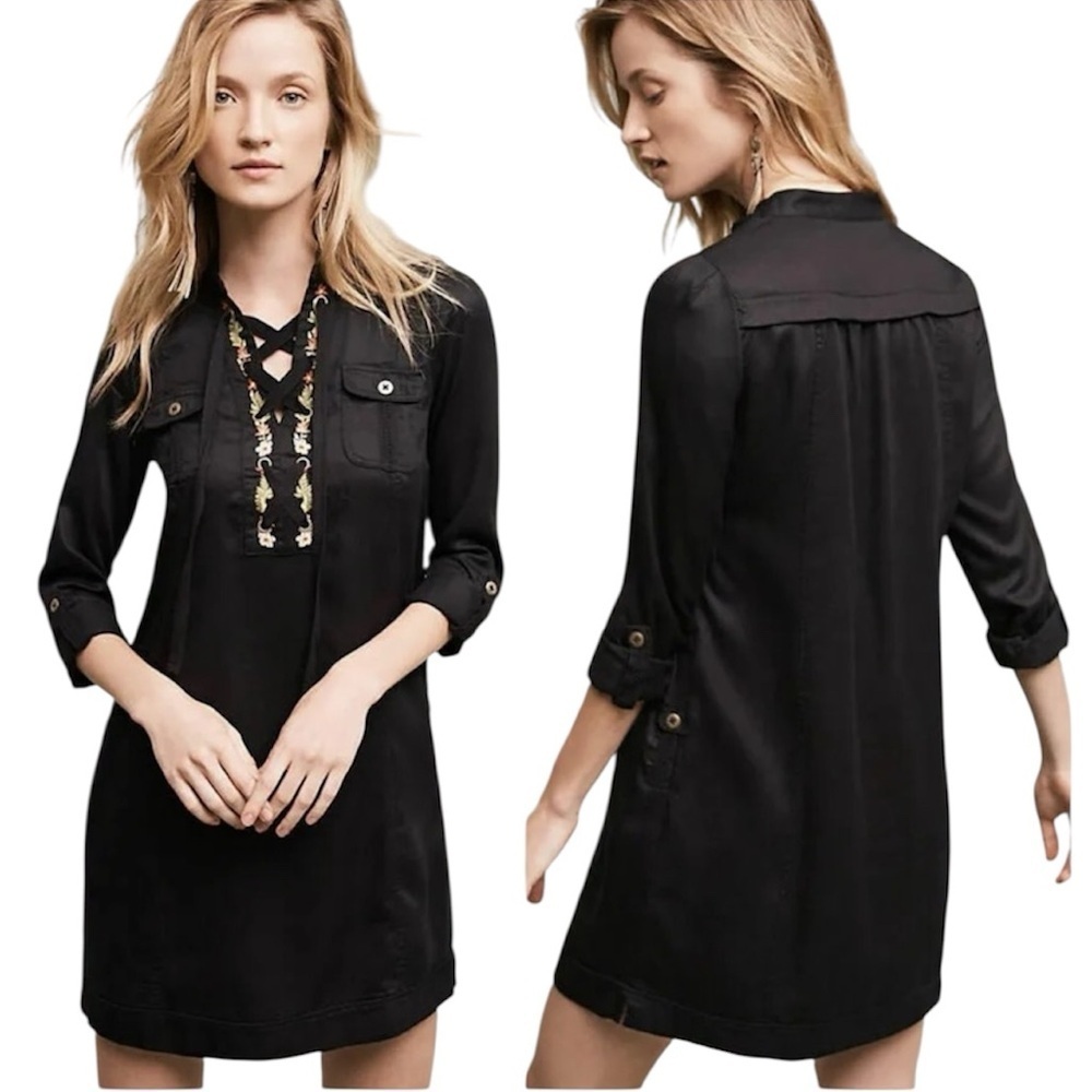 Holding Horses Imogen Western Embroidered Shirt Dress